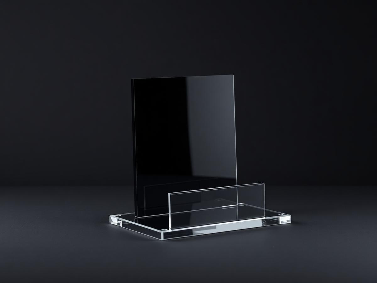 Display aus geschnittenem Acrylglas