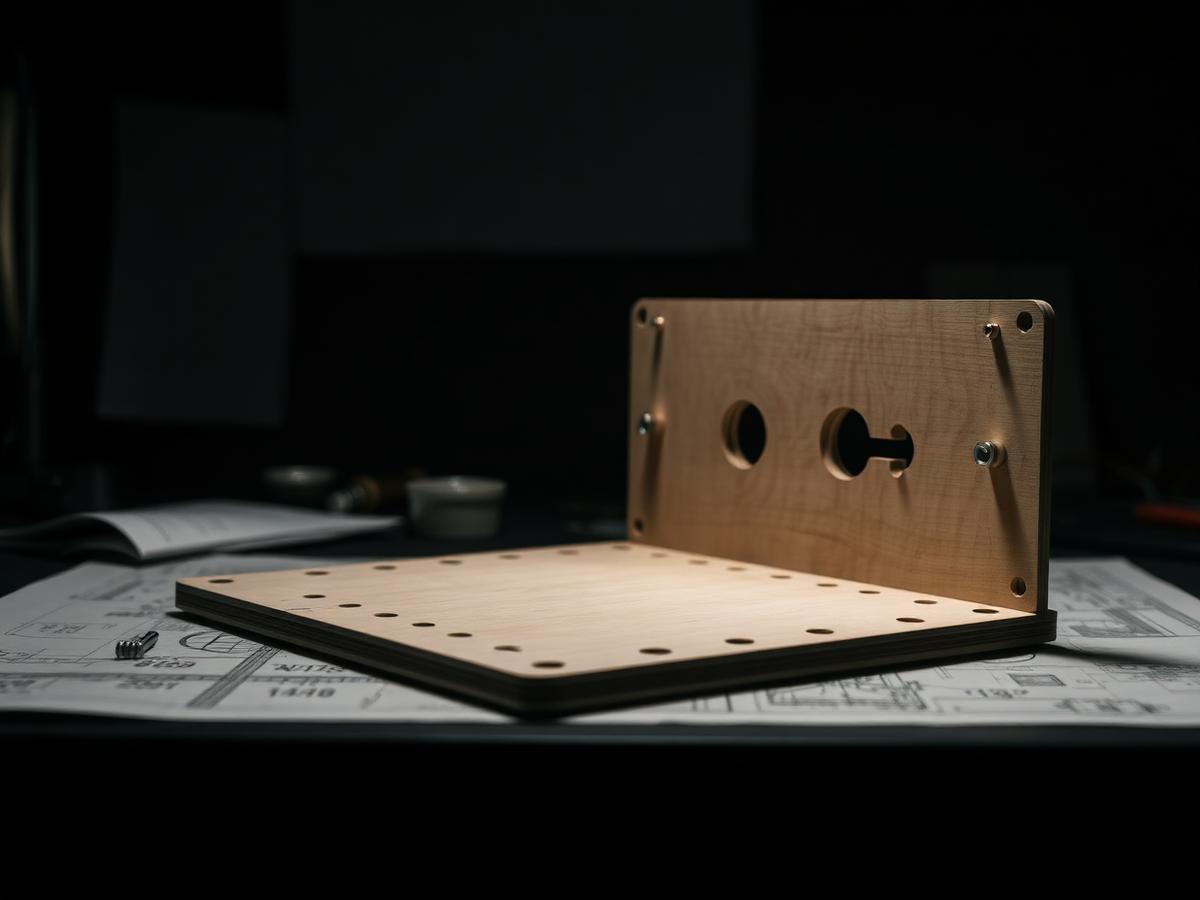 Prototyp aus lasergeschnittenen Platten